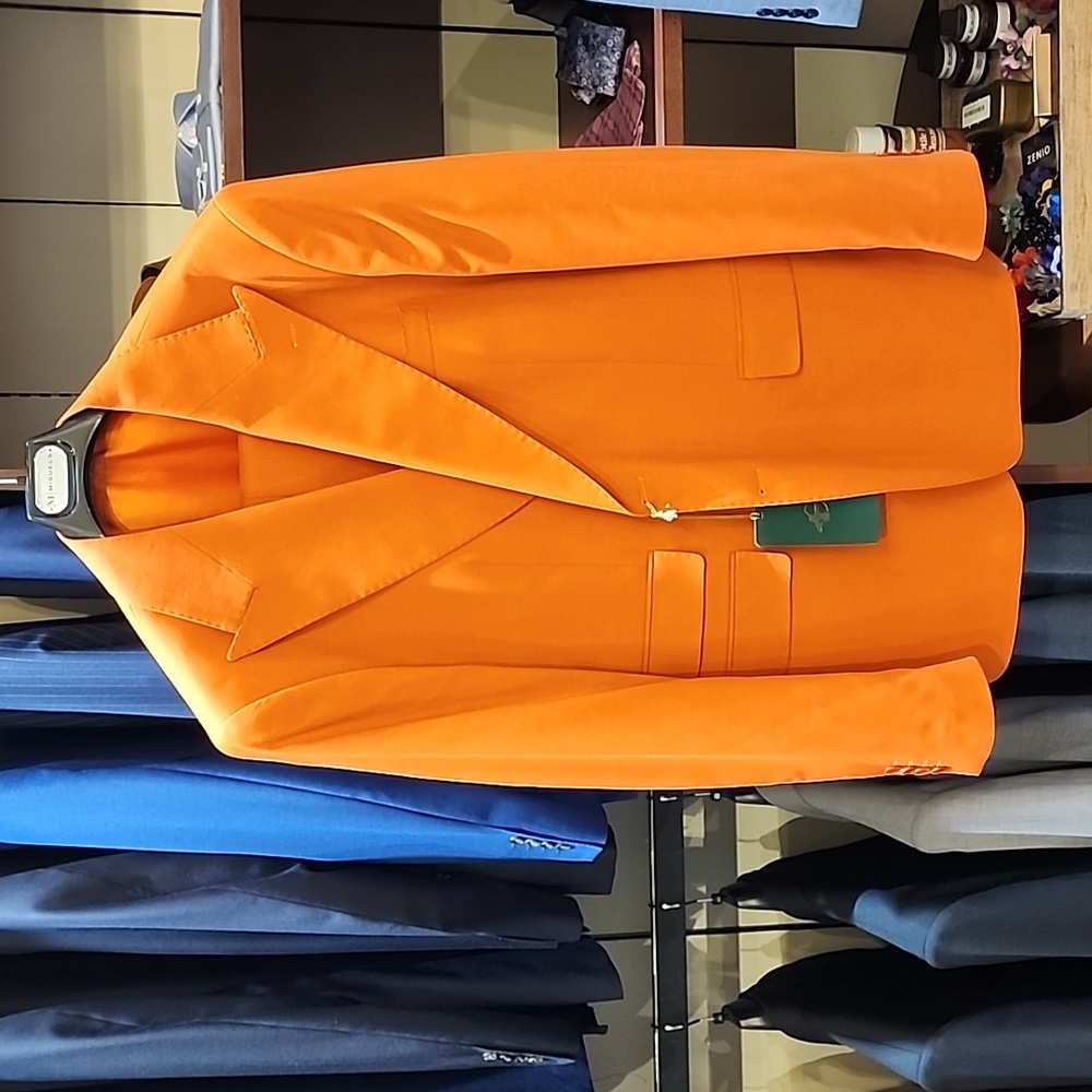 Men's Designer Orange Suit